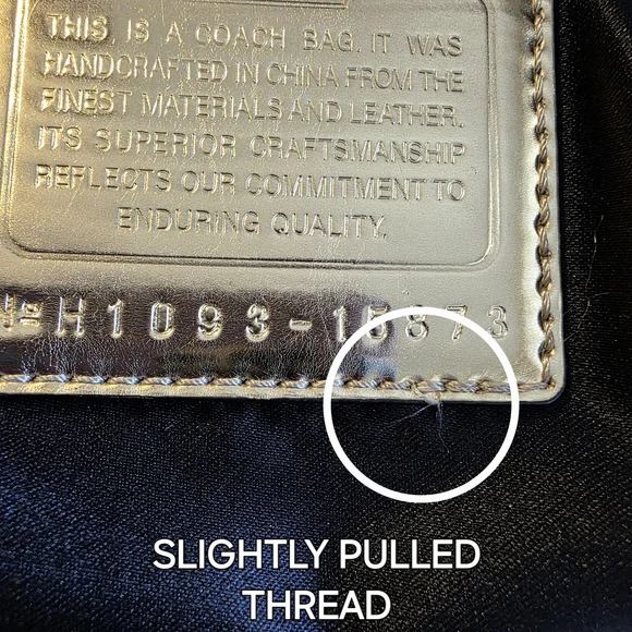 Coach Poppy Ski Bunny Black/White Limited Rare Quilted Glam Tote Y2K - Picture 8 of 9